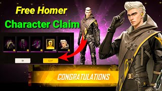 Free Homer Character In Free Fire || Homer Character Ability Test