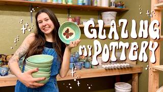 glazing 200+ pieces in a week! (part 1) ✨ a pottery vlog