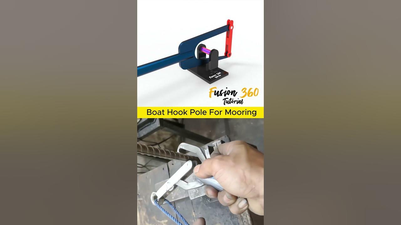 How to Boat Hook Pole For Mooring works. #mechanical #engineering#mechanism  #cad #solidworks#mechanical #mechanism #engineering#3ddesign