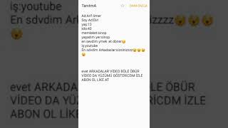 Arkadaslar Kendi̇mi̇ Tanittim Öbür Vi̇droda Da Yüzümü Gösteri̇cem Abond Ol