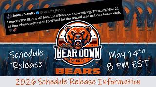 Jadwal Chicago Bears: Hal-hal yang perlu diketahui menjelang pengumuman hari Kamis, termasuk Pert...