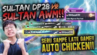 SULTAN DP28 VS SULTAN AWM!! AKHIR ZONA SERUU!! HAMPIR KE LOBBY BERKALI2! | PUBG MOBILE