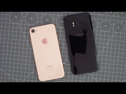 Vergleich  Apple iPhone 8 oder Samsung Galaxy S8    deutsch