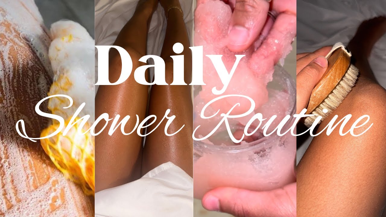 My Daily Shower Routine| smell good all day + acne, smooth & glowing skin.