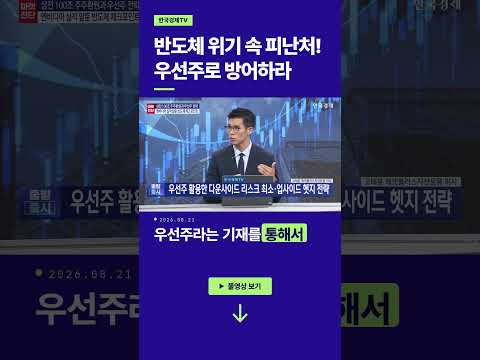 반도체 위기 속 피난처!... 우선주로 방어하라 | 고태훈 에셋플러스자산운용 이사 ㅣ김치형 앵커