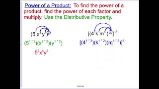7 1 Multiplying Monomials   Power of a Product