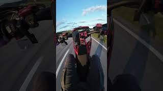 Casual supermoto ride when late to the night shift