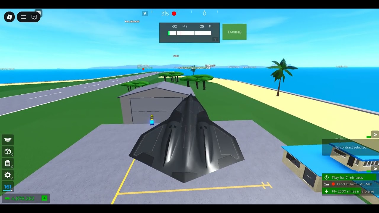 SR-72 Darkstar In Airplane Simulator On Roblox