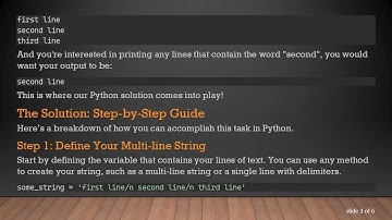 How to Print Lines of Text in a Variable that Match a Specific String in Python