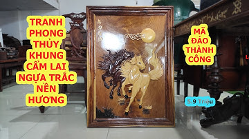 TRANH MÃ ĐÁO THÀNH CÔNG KHUNG CẨM NGỰA TRẮC NỀN HƯƠNG | ZALO 09345. 477. 67 - 093. 742. 5536