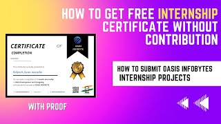 How To Submit Oasis Infobyte internships Projects || how to submit without contribution screenshot 4