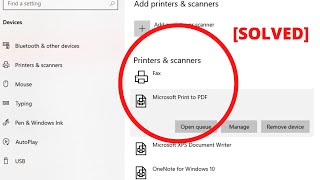 [Solved] Microsoft Print to PDF Not Working on Windows 10 | Microsoft Print to PDF Driver missing