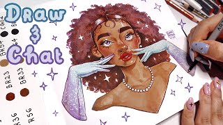 Draw and Chat with me! Markers Illustration ✨