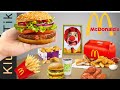 Kluna Tik eating REAL FOOD McDonald's with Tom cat 🍔 ASMR food MUKBANG no talking