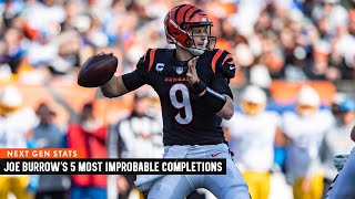 Next Gen Stats: Joe Burrow's 5 Most Improbable Completions | 2021 Regular Season