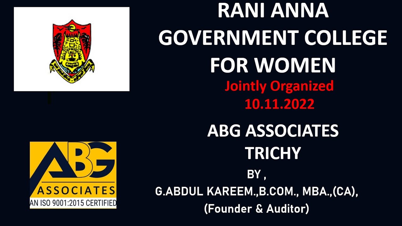 RANI ANNA GOVERMENT COLLEGE FOR WOMEN TIRUNELVELI 627 008 - YouTube