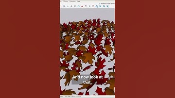ASMR Modeling 🍁  #3dmodeling #sketchup