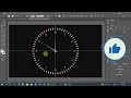 Make a wall clock design in adobe illustrator step by step