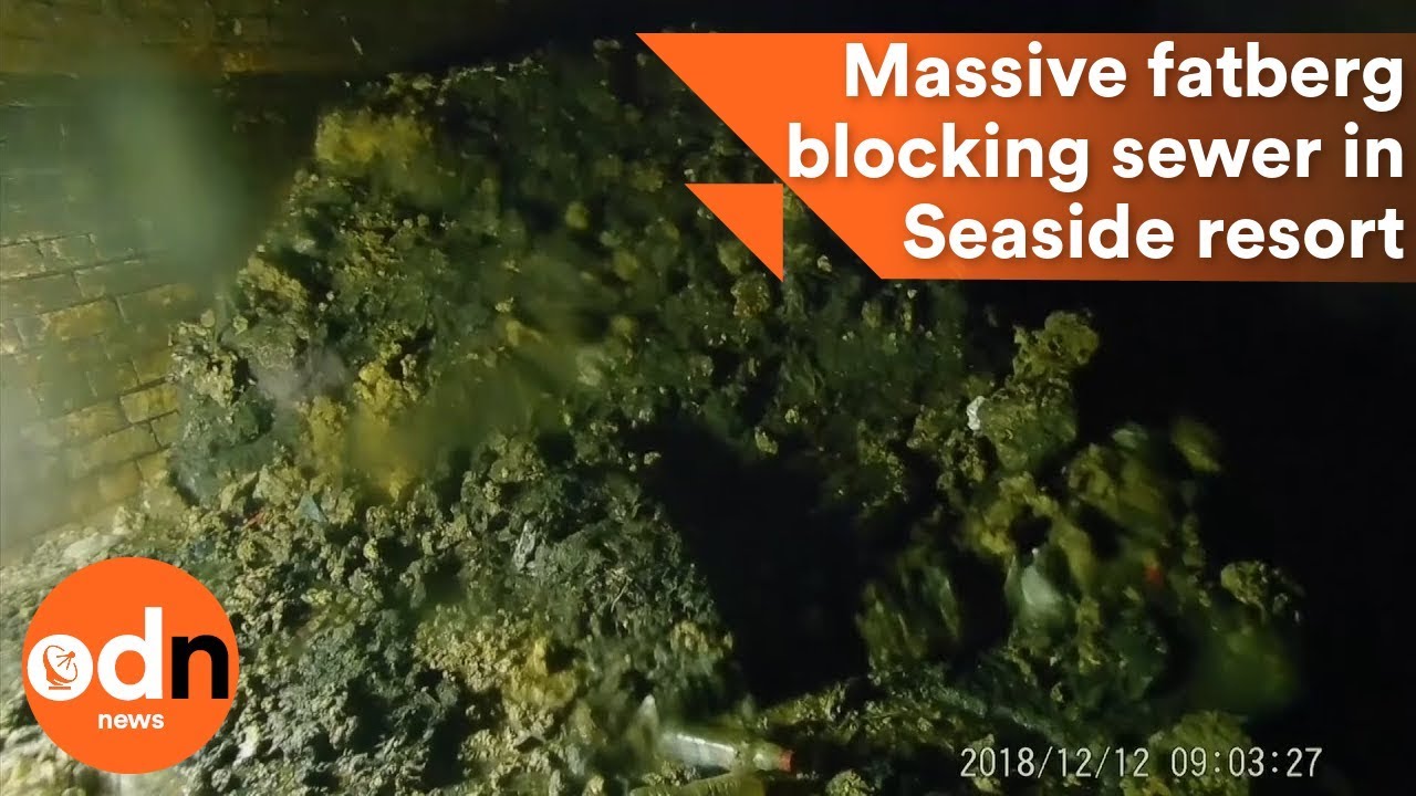 Gross! Massive fatberg found blocking sewer in Devon seaside resort