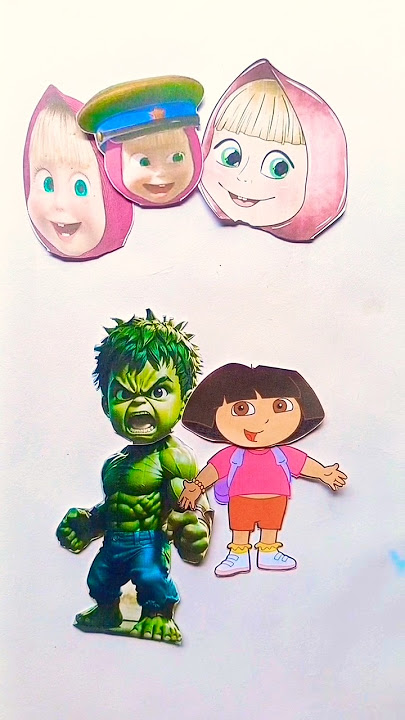 Hulk ❤️ baby misty facec 🤣 😆 added #shortsvideo #funny #drawing #hulk #masha