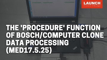 X-431 ECU & TCU Programmer | The "procedure" function on BOSCH for  computer clone data processing