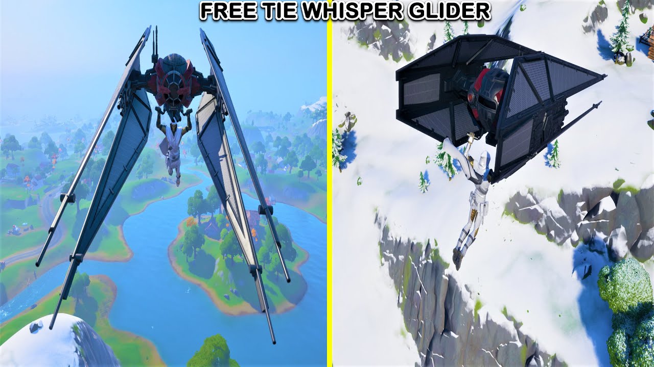 Unlocking the Free Exclusive Tie Whisper Glider(Best Sound) in Fortnite Chapter 2 Season 1
