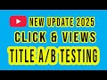 Youtbe title AB testing | Youtube title AB testing is here | AB testing ...