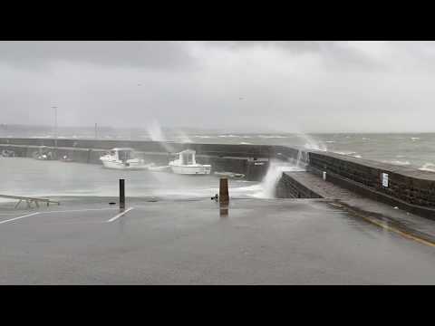 Tempête au port de Sarzeau juin 2020