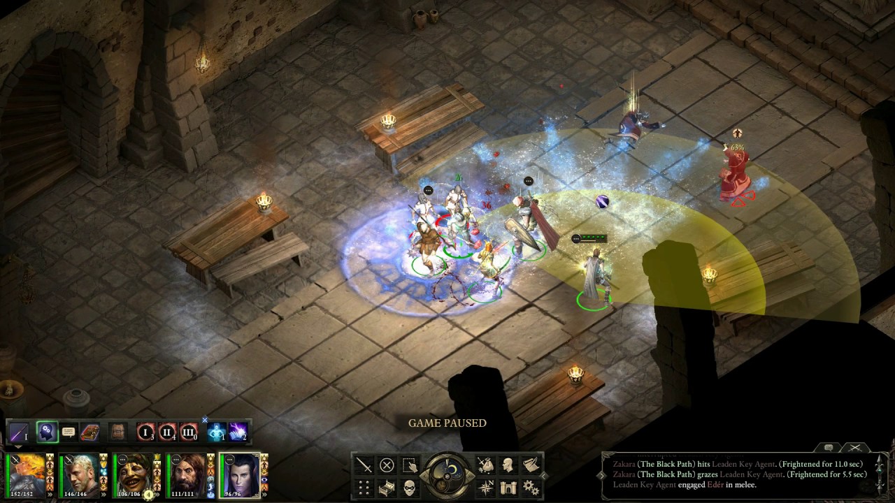 Pillars of Eternity Evil Playthrough in Hard (HD) Second Leaden Key Agents' Attack YouTube