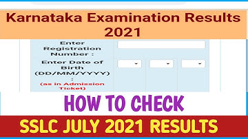 How to check SSLC 2021 Result/Karnataka sslc result 2021/Karnataka sslc result.