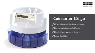 Coinsorter CS 50 - Die Münzzähl- und Sortiermaschine