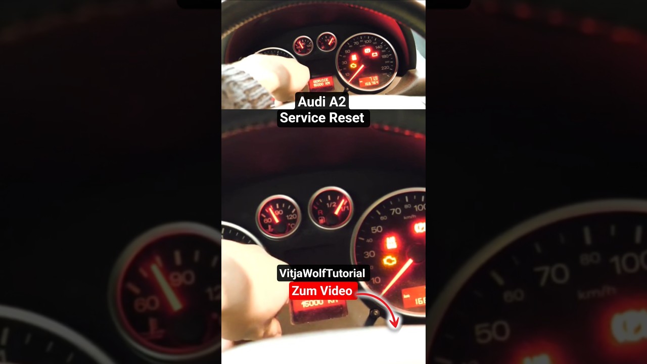 Audi A2 Service zurücksetzen Audi A2 service reset VitjaWolfTutorial 