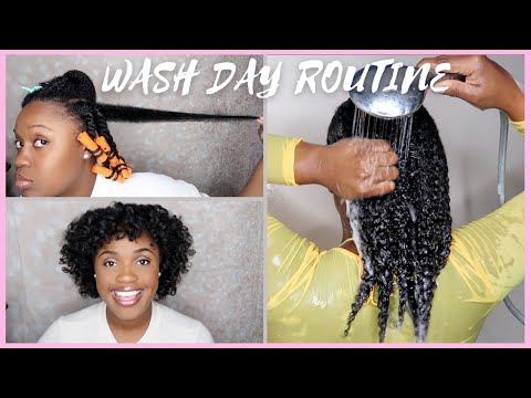 WASH DAY ROUTINE FROM START TO FINISH USING MIELLE ORGANICS NEW SEA MOSS COLLECTION 🦋💕