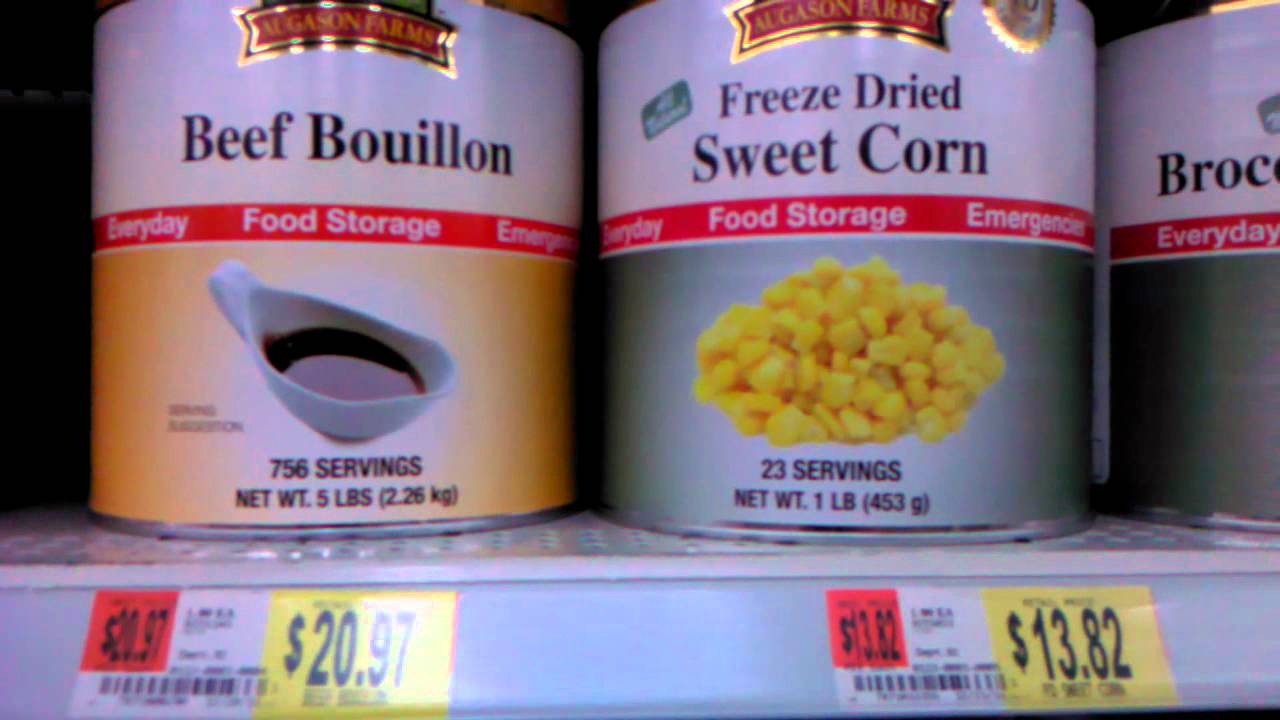 Emergency foods found at Walmart YouTube