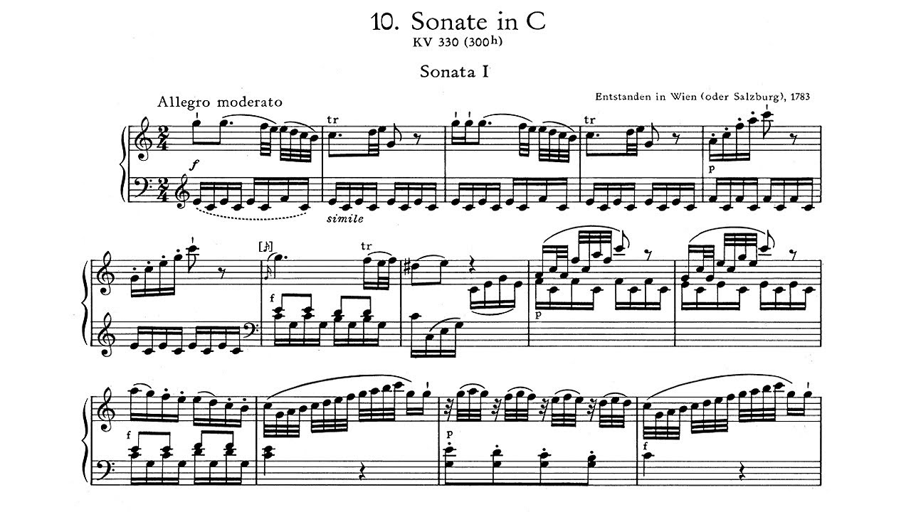 Mozart: Piano Sonata No. 10 in C major K 330 - Christoph Eschenbach, 1970 -  DG 2561 069