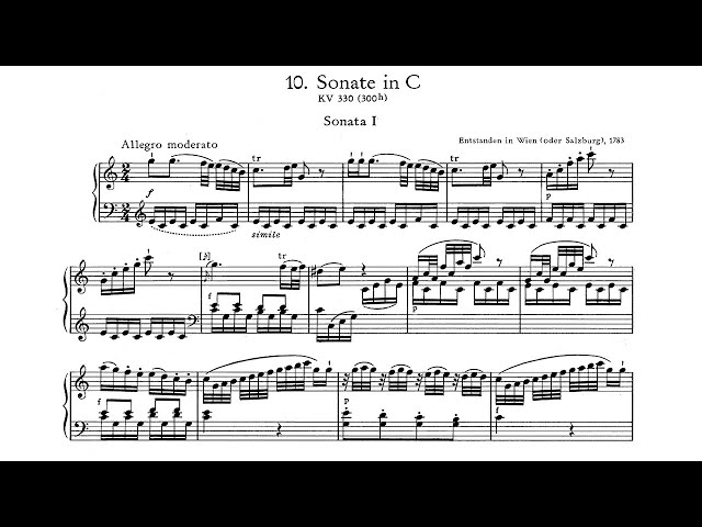 Mozart: Piano Sonata No. 10 in C major K 330 - Christoph