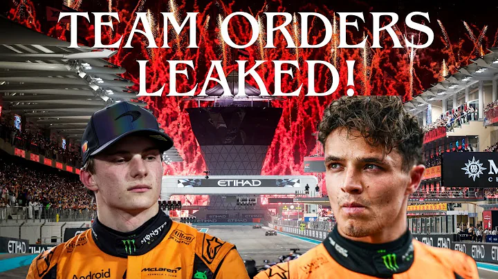 MCLAREN'S Team Orders for Abu Dhabi LEAKED!!