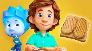 Sandwich favorito de Tom | Los Fixis | Dibujos animados para niños | #PanSacudido