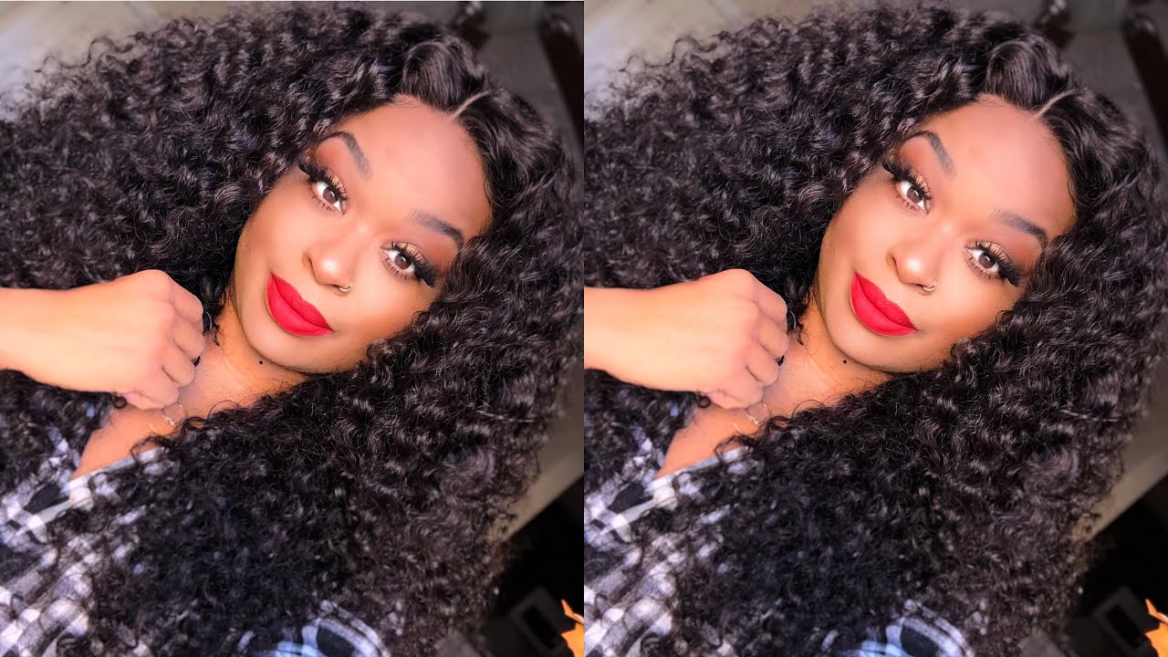 does jerry curl hair get bone straight and hold a curl ? | ft. west kiss  hair | lace front wig