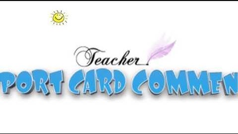 Report Card Comments by Timesavers For Teachers