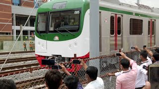 Bangladesh's 1st metro rail makes trial run