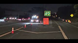 7/17/25 set-up (HOT LANE).  Closed sb805 off-ramp to Murray Ridge.
