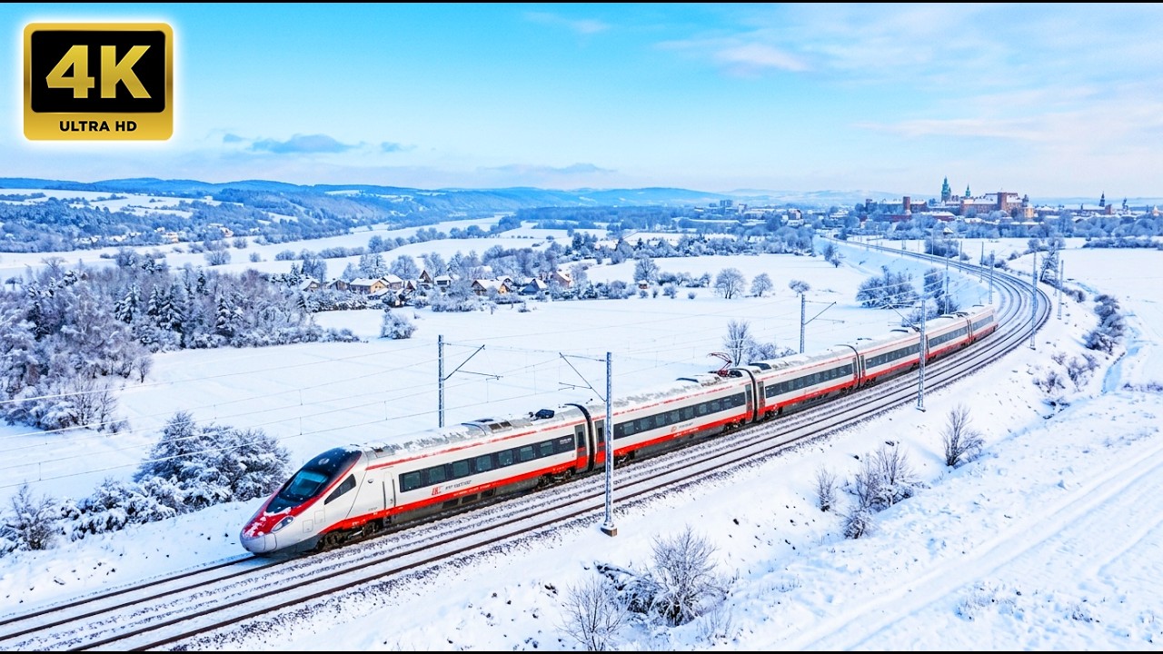 🇵🇱 ВАРШАВА – КРАКОВ на СКОРОСТНОМ ПОЕЗДЕ | Пендолино [4K]