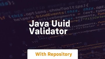 java uuid validator