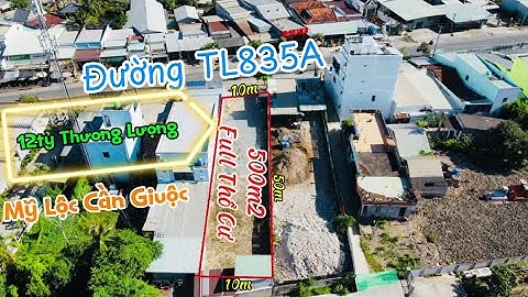 Đất Thổ Cư Cần Giuộc Long An 500m2 Mặt Tiền Đường TL835A Thuận Tiện Kinh Doanh Buôn Bán