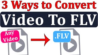 Video to .FLV Converter in PC, Mobile || Any File Format Video to FLV Video  Converter in Hindi