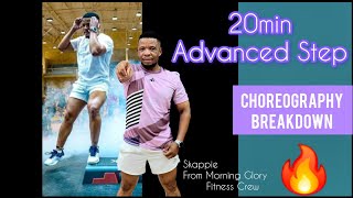 ‎⁨@JimaFit.88⁩  advanced Step class at the Lupus awareness event Kimberly. Choreography breakdown