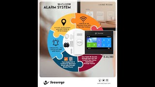 Secureye S-AL380 GSM Alarm Panel Arm/Disarm in Secureye Smart Mobile App screenshot 4