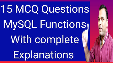 15 mysql mcqs | mysql important mcq questions for informatics practices class 12 | IP class 12 MCQs