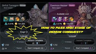 V4 Global How to pass high stage of northern demon conquest?